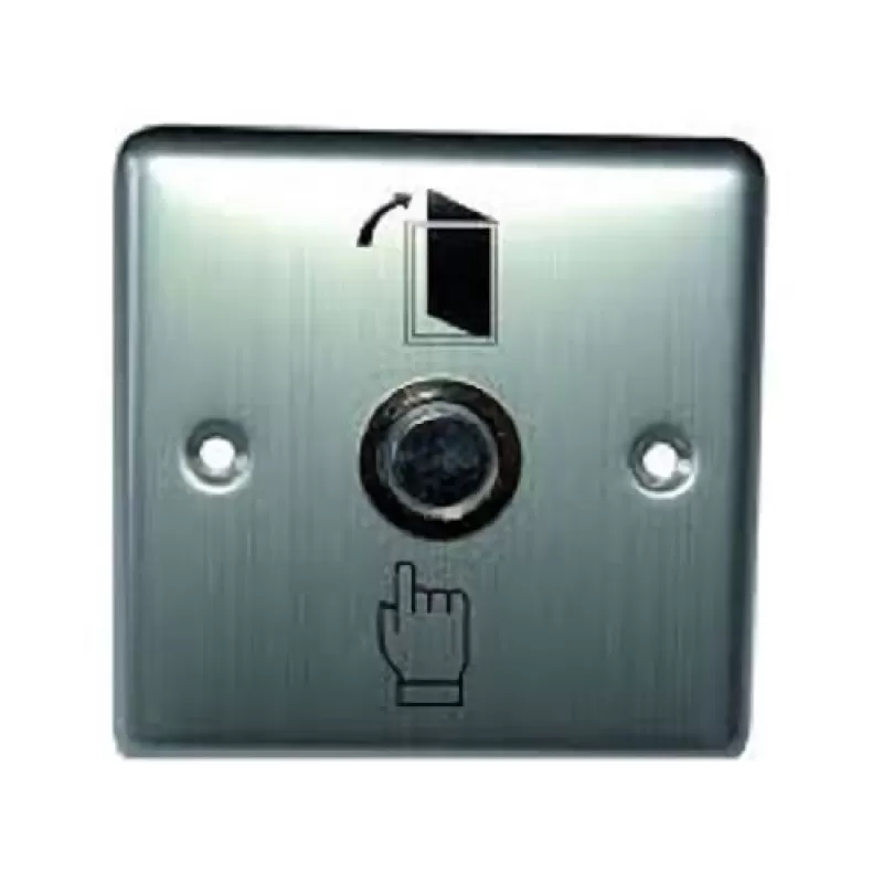 Accesoriu control acces PXW B-801L, Buton metalic iesire, NO/NC, led, 85x85mm