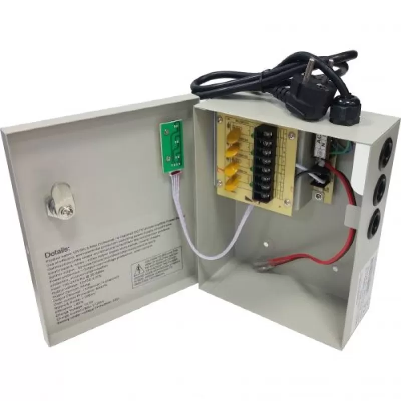 Accesoriu supraveghere PXW Sursa alimentare 5A, 4 iesiri protejate cu back-up