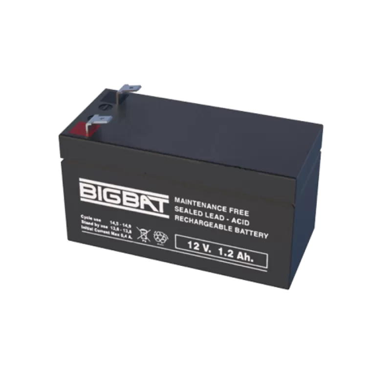 Acumulator BIG BAT 12V, 1.2 Ah BB12V1.2
