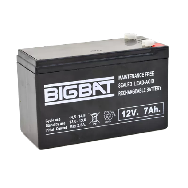 Acumulator BIG BAT 12V, 7 AH BB12V7