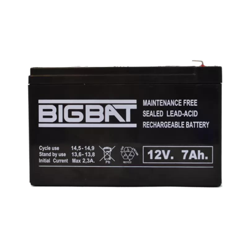 Acumulator BIG BAT 12V, 7 AH BB12V7 - imagine 1