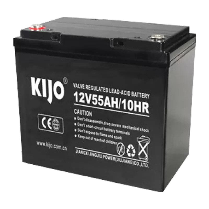 Acumulator Pb-acid AGM Deep Cycle, 12V, 55Ah, conector M6 - KIJO JM12-55