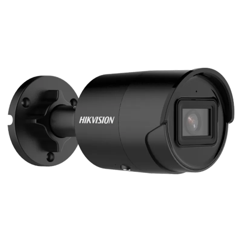 AcuSense - Camera IP 4MP, lentila 2.8mm, IR 40m, Mic. PoE, neagra - HIKVISION DS-2CD2043G2-IU-2.8mm-BLACK