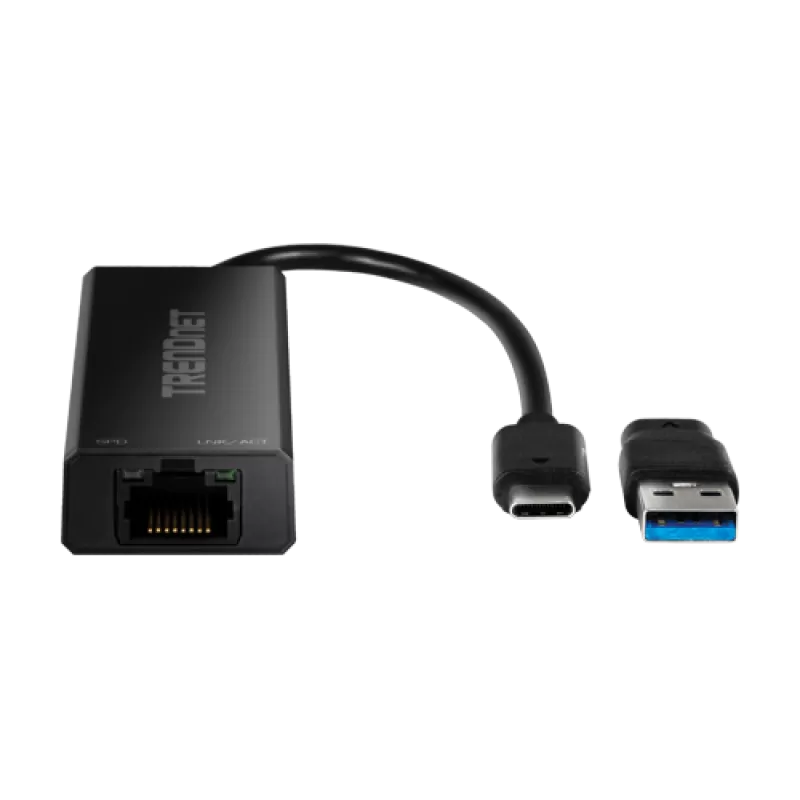 Adaptor USB-C 3.1 la RJ45 2.5G, adaptor USB-A - TRENDnet TUC-ET2G - imagine 1