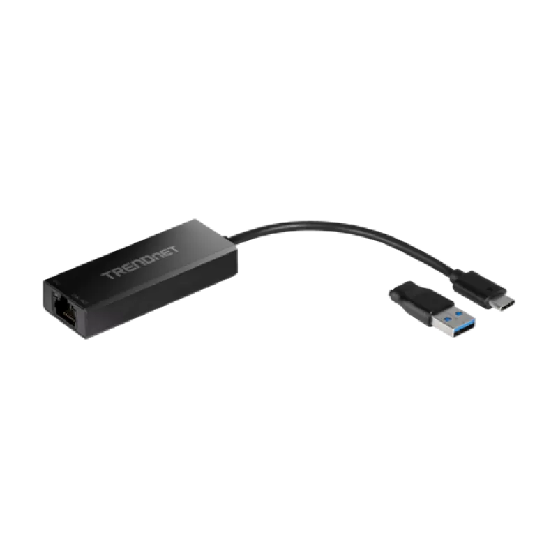Adaptor USB-C 3.1 la RJ45 2.5G, adaptor USB-A - TRENDnet TUC-ET2G - imagine 2