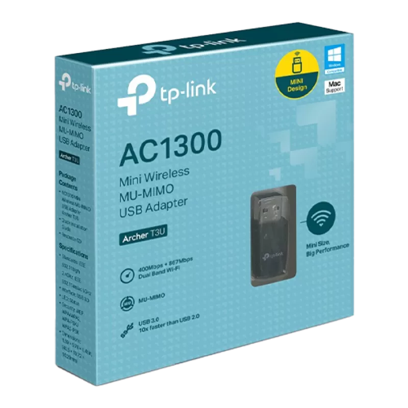 Adaptor Wireless TP-Link Archer T3U, AC1300, MU-MIMO ArcherT3U - imagine 1