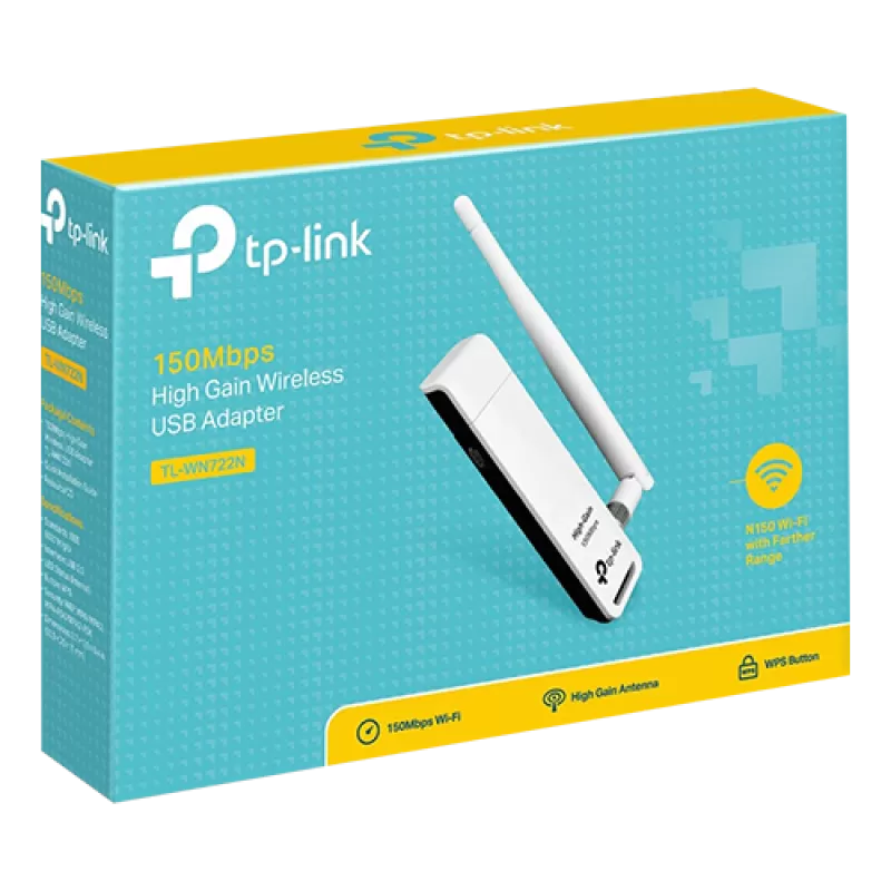 Adaptor wireless TP-LINK TL-WN722N, N150 USB 2.0 - TP-LINK TL-WN722N - imagine 3