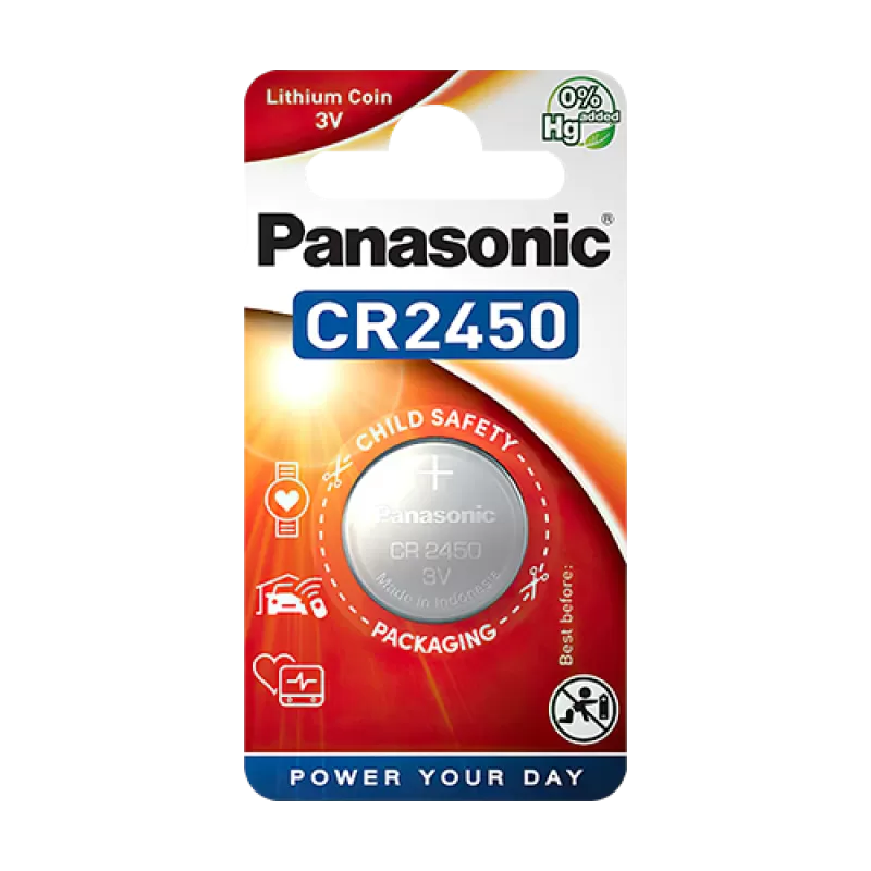 Baterie Lithium 3V, CR2450 - Panasonic BAT-CR2450 - imagine 1