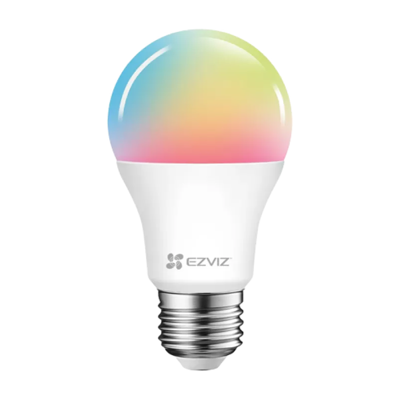 Bec LED RGB inteligent EZVIZ, Wi-Fi, E27, 806 lmn, 2700~6500K ajustabila CS-HAL-LB1-LCAW