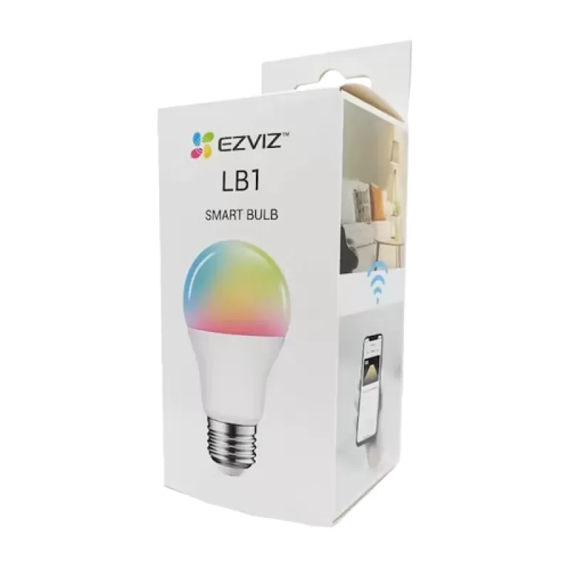 Bec LED RGB inteligent EZVIZ, Wi-Fi, E27, 806 lmn, 2700~6500K ajustabila CS-HAL-LB1-LCAW - imagine 2