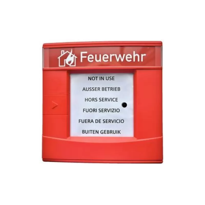 Buton conventional Bosch DM1103B-Ex dubla actiune, rosu, zona exploziva