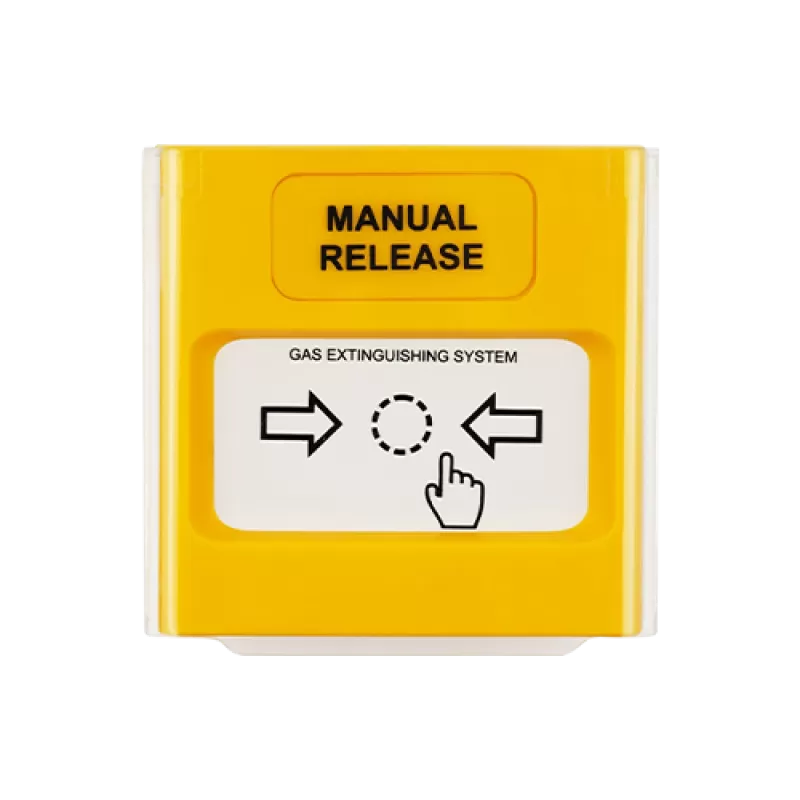Buton conventional de alarmare incendiu de interior, capac protectie, compatibil IVY - TELETEK SensoMAG-MRB50 - imagine 1
