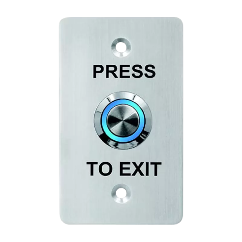 Buton de iesire, montaj ingropat, inox, LED, NO-NC-COM, IP65, 85 x 50 mm CSB-508LW