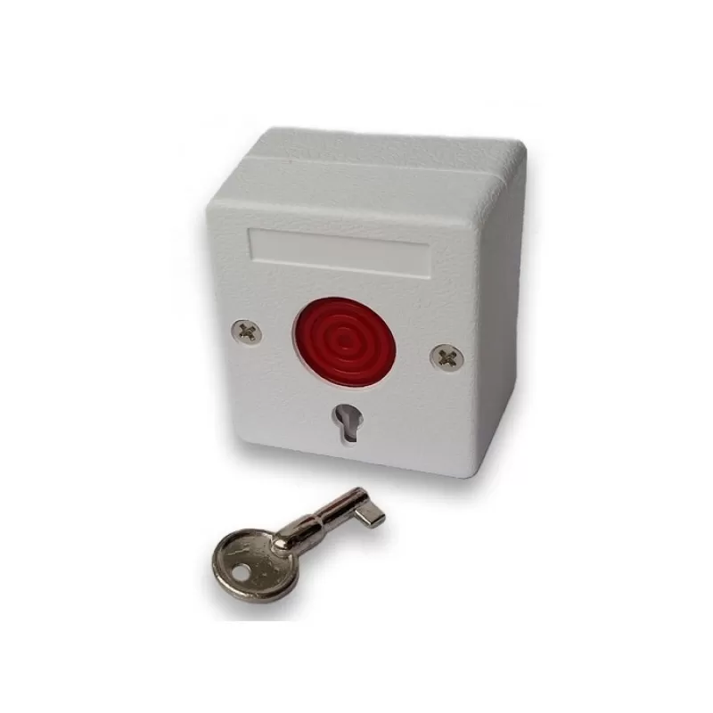 BUTON DE PANICA CU RETINERE NO/NC PLASTIC