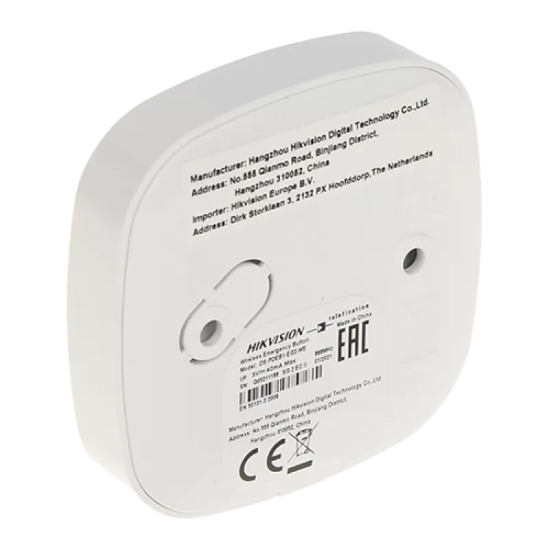 Buton de urgenta Wireless AX PRO 868Mhz, un canal, montaj aplicat - HIKVISION DS-PDEB1-EG2-WE - imagine 2