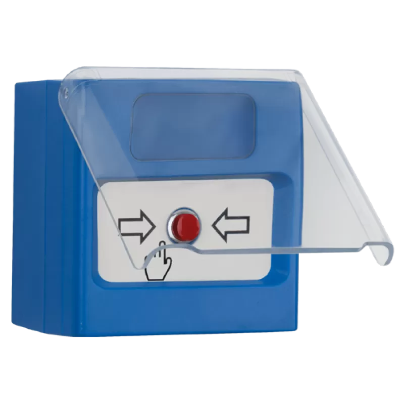 Buton manual oprire de urgenta/temporar, de interior, capac protectie, compatibil cu IVY - TELETEK SensoMAG-MHB50 - imagine 2