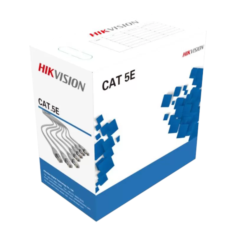Cablu UTP cat5e 0.45mm, cupru integral, cutie 305 metri - HIKVISION DS-1LN5E-EE