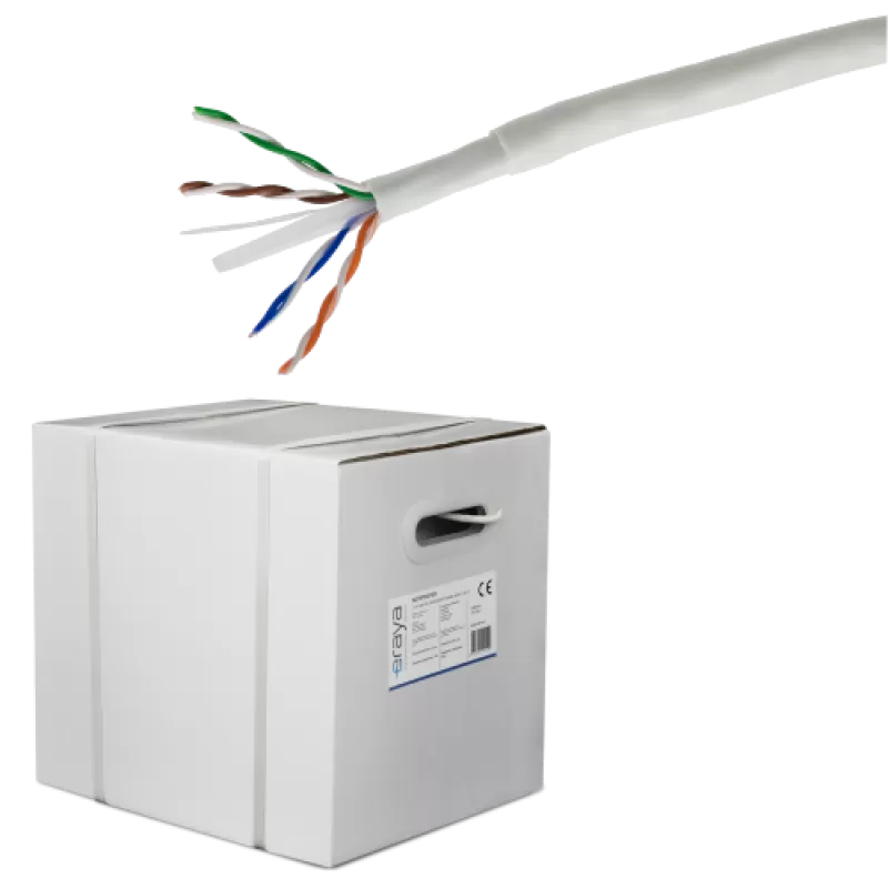 Cablu UTP DE EXTERIOR double jacket, cat 6, cupru, 305m, 4x2x23 AWG - eRaya NET6PDG-305