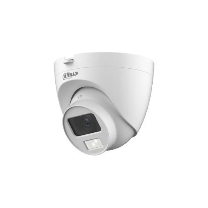 Camera de supraveghere Dahua HAC-HDW1500CLQ-IL-A-0280B-S2 Dome HDCVI 5MP@25fps, Built-in MIC, Dubla iluminare, IR 20m, Lumina calda 20m, IP67, Instalare rapida, Plastic