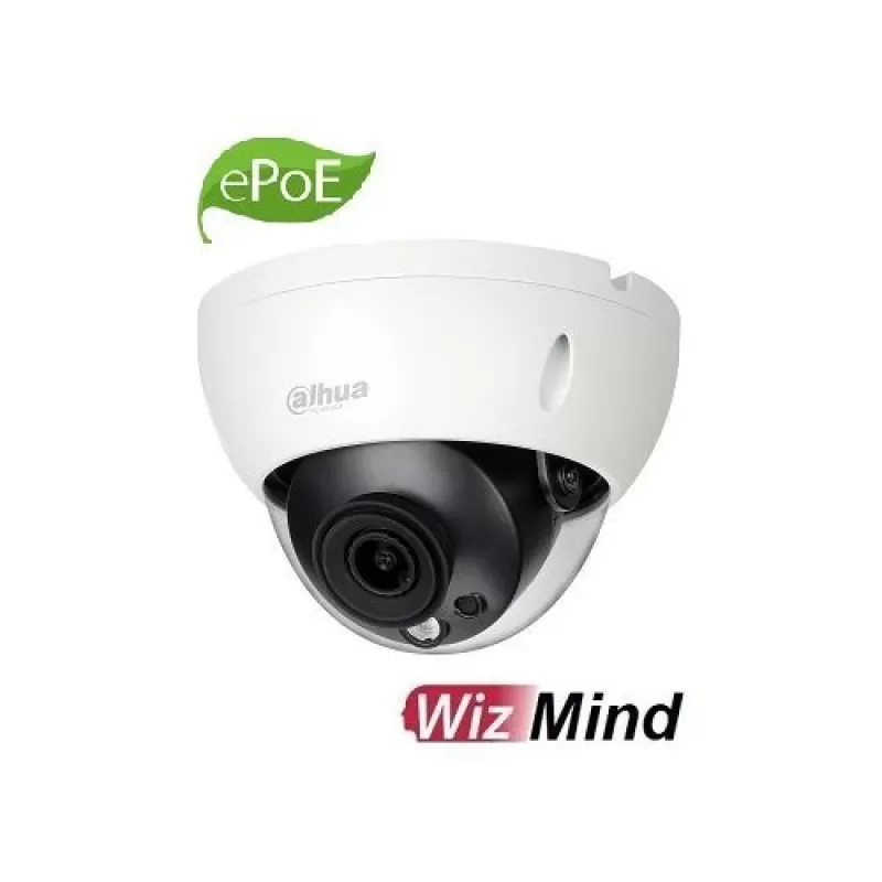 Camera de supraveghere Dahua IPC-HDBW5541R-ASE-0280B IP AI WizMind Dome 5MP, CMOS 1/2.7'', 2.8mm, IR 50m, WDR 120dB, MicroSD, IP67, IK10