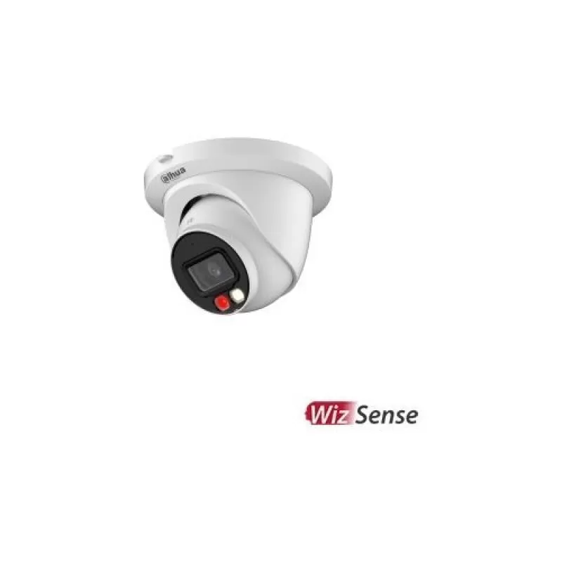 Camera de supraveghere Dahua IPC-HDW2249TM-S-IL-0280B Dome IP AI WizSense Smart Dual Light 2MP, 1/2.8 CMOS, 2.8mm, IR 30m, WDR 120dB, MicroSD 256GB, microfon, PoE, IP67