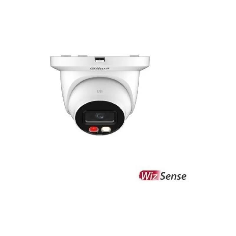 Camera de supraveghere Dahua IPC-HDW2449TM-S-IL-0280B Dome IP AI WizSense Smart Dual Light 4MP, 1/2.9 CMOS, 2.8mm, IR 30m, WDR 120dB, MicroSD 256GB, microfon, PoE, IP67