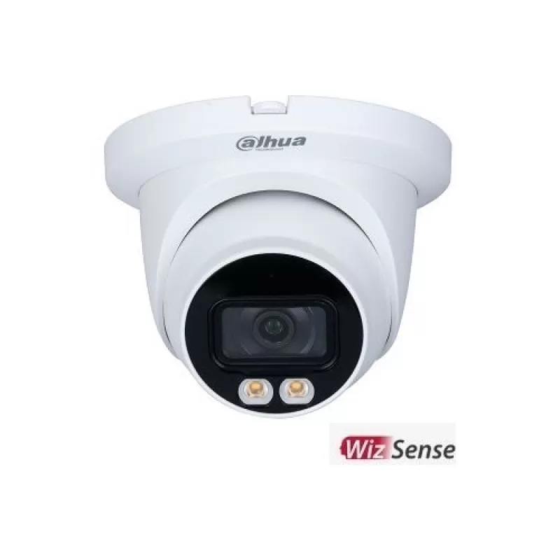 Camera de supraveghere Dahua IPC-HDW3249TM-AS-LED-0280B IP AI Dome Full-color 2MP, CMOS 1/2.8'', 2.8mm, LED 30m, WDR, Microfon, IP67, PoE