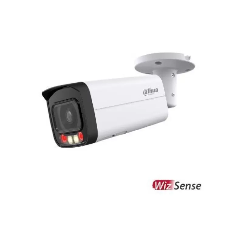 Camera de supraveghere Dahua IPC-HFW2249T-AS-IL-0360B Bullet  IP ONVIF, AI WizSense Smart Dual Light 2MP, 3.6mm, IR/lumina alba 60m/50m, WDR 120dB, MicroSD 256GB, alarma 1/1, audio 1/1, built-in Mic, PoE, IP67
