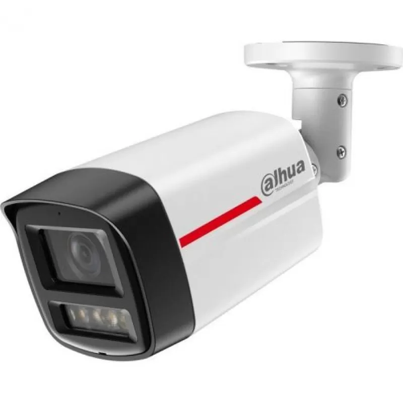 Camera de supraveghere Dahua IPC-HFW2449TL-S-LED-0600B-PRO Bullet IP 4MP, WizSense, WizColor, LED alb 50m, 6mm, PoE, IP67