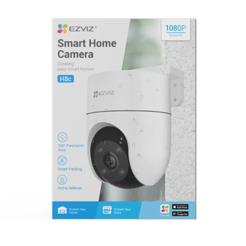 Camera IP EZVIZ de exterior, WI-Fi, Pan&Tilt, rezolutie 2K+, Audio bidirectional, distanta IR 30 metri, imagini color 24/7 CS-H8C-2K+ - imagine 3