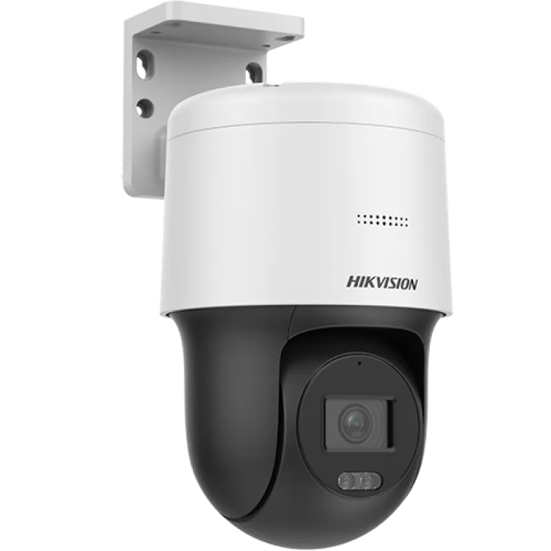 Camera miniPT IP 2MP, lentila 2.8mm, IR si White Light 30m, Audio, PoE, IP66 - HIKVISION DS-2DE2C200MW-DE-F1-S7 - imagine 1