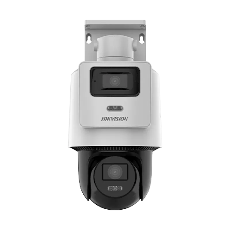 Camera PTZ IP, TandemVu, 4+4MP, lentile 2.8/8mm, IR 30m, WL 30m, Audio - HIKVISION DS-2SE2C400MWG-E14-2.8/8mm - imagine 1