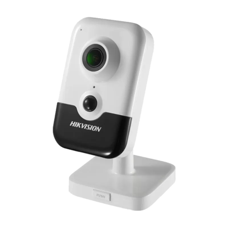 Camera Wi-Fi Cube IP 2.0MP, lentila 2.8mm, AUDIO bidirectional, IR 10m, PIR, SD-card - HIKVISION DS-2CD2423G0-IW-2.8mm - imagine 1