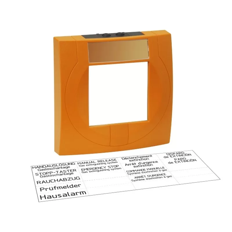 CARCASA ORANJ CU GEAM PENTRU BUTON INCENDIU