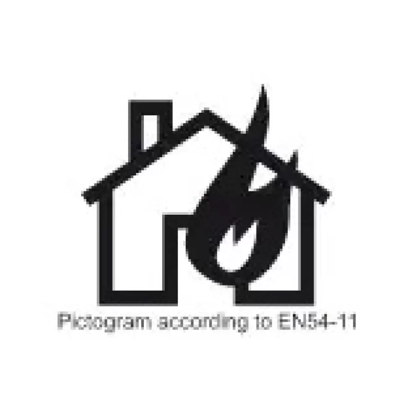 CARCASA ROSIE CU GEAM PENTRU BUTON INCENDIU - imagine 1