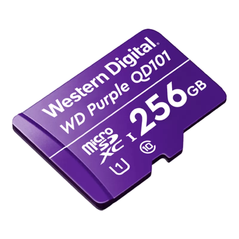 Card MicroSD 256GB, seria Purple Ultra Endurance - Western Digital WDD256G1P0C