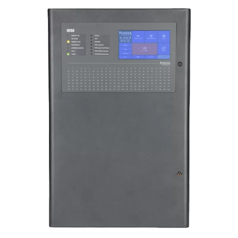 Centrala detectie incendiu adresabila cu 1 bucla, extensibila la 8 bucle, 200 zone  - TELETEK iRIS8(1-8)L-B 