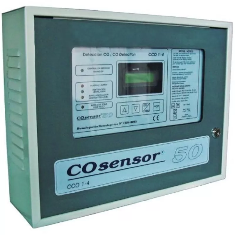 Centrala monoxid de carbon Cofem CCO1-4, 4 zone