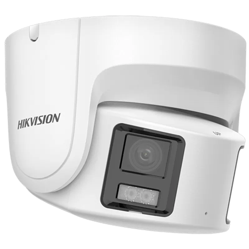 ColorVu - Camera IP 4K, Panoramic view 180gr., WL 30m, Audio - Hikvision DS-2CD2387G2P-LSU-SL-4mm - imagine 2
