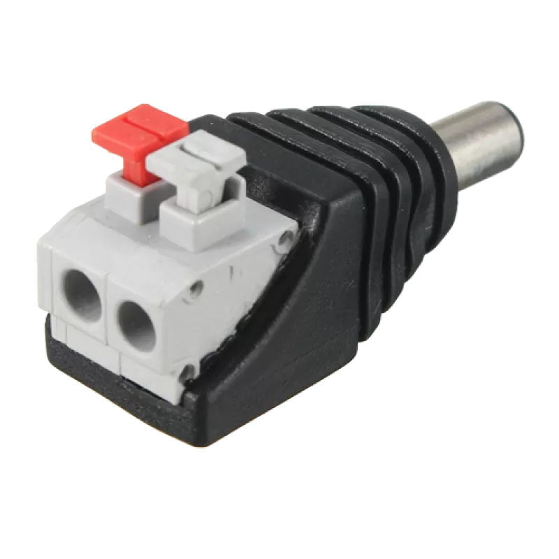 Conector de alimentare tata, 12V, cu terminal rapid SDC-KAT