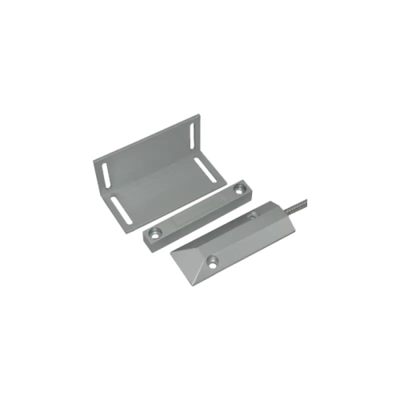 Contact magnetic aparent NC, pentru usa culisanta, suport L inclus CM-55AL