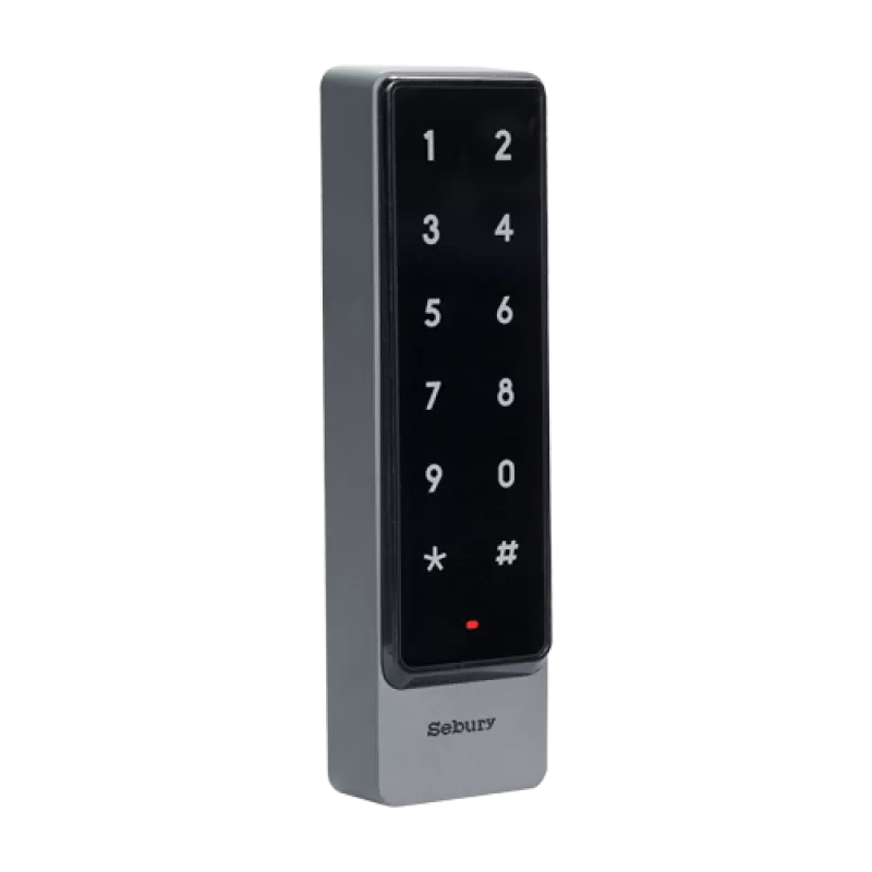 Controler stand-alone cu tastatura touch si cititor card EM 125kHz + Mifare 13.56MHz, carcasa antivandal - SEBURY SEB-sTouch2s - imagine 1