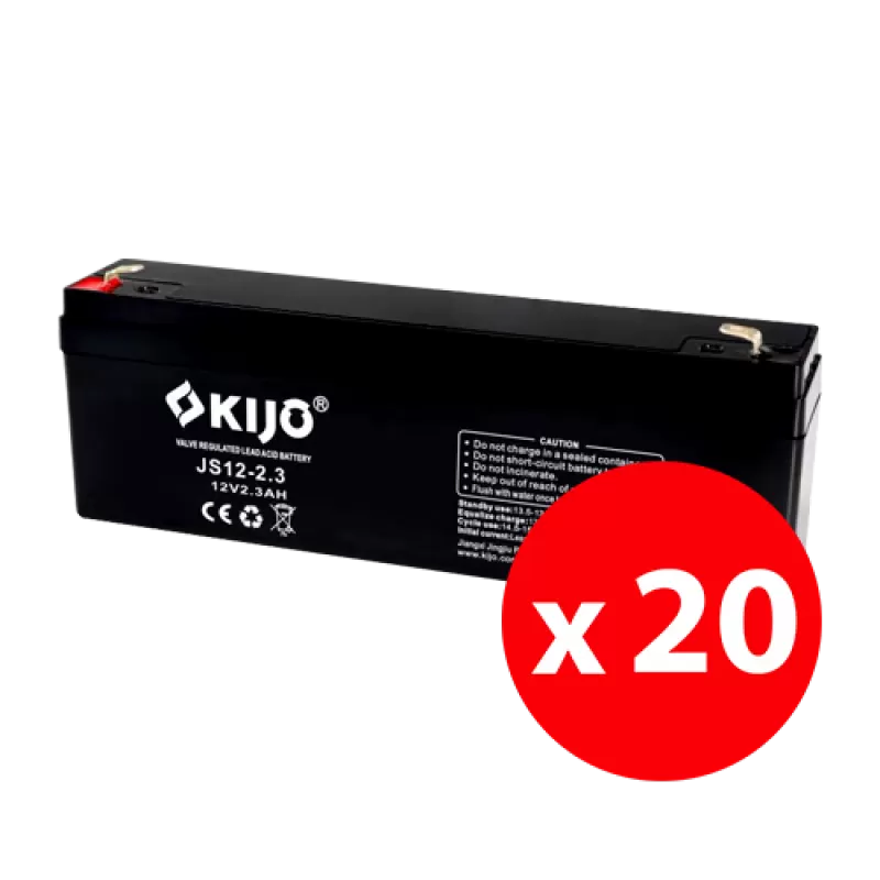 Cutie 20 acumulatori JS12-2.3 - KIJO JS12-2.3-BAX