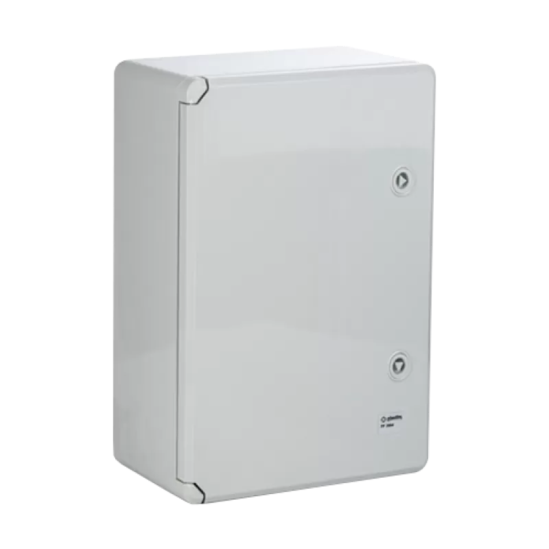 Cutie distributie IP65 din ABS gri, usa mata, placa metalica, 300x400x220 mm PP3005