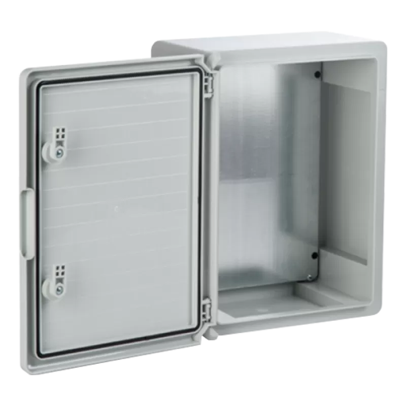 Cutie distributie IP65 din ABS gri, usa mata, placa metalica, 300x400x220 mm PP3005 - imagine 1