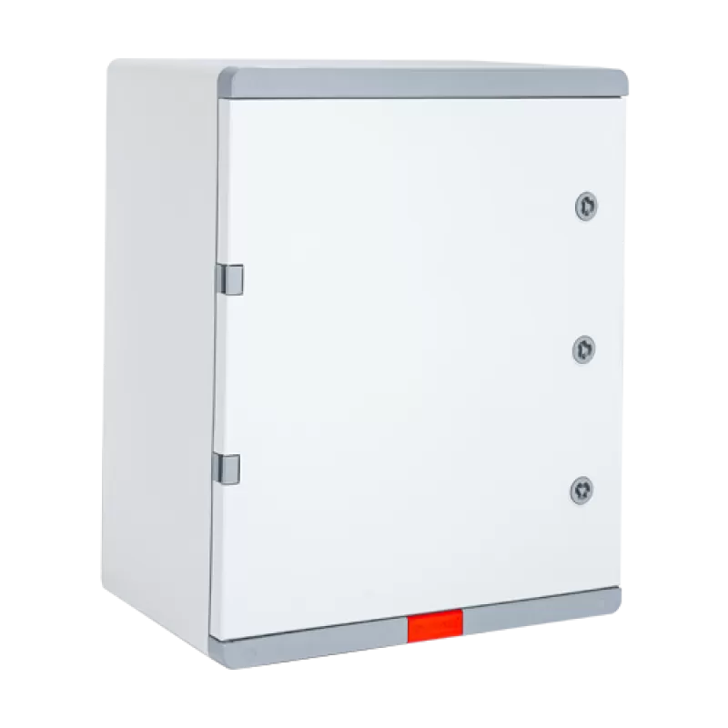 Cutie distributie IP67 din ABS gri, usa mata, placa metalica, 400x600x200 mm PD406020