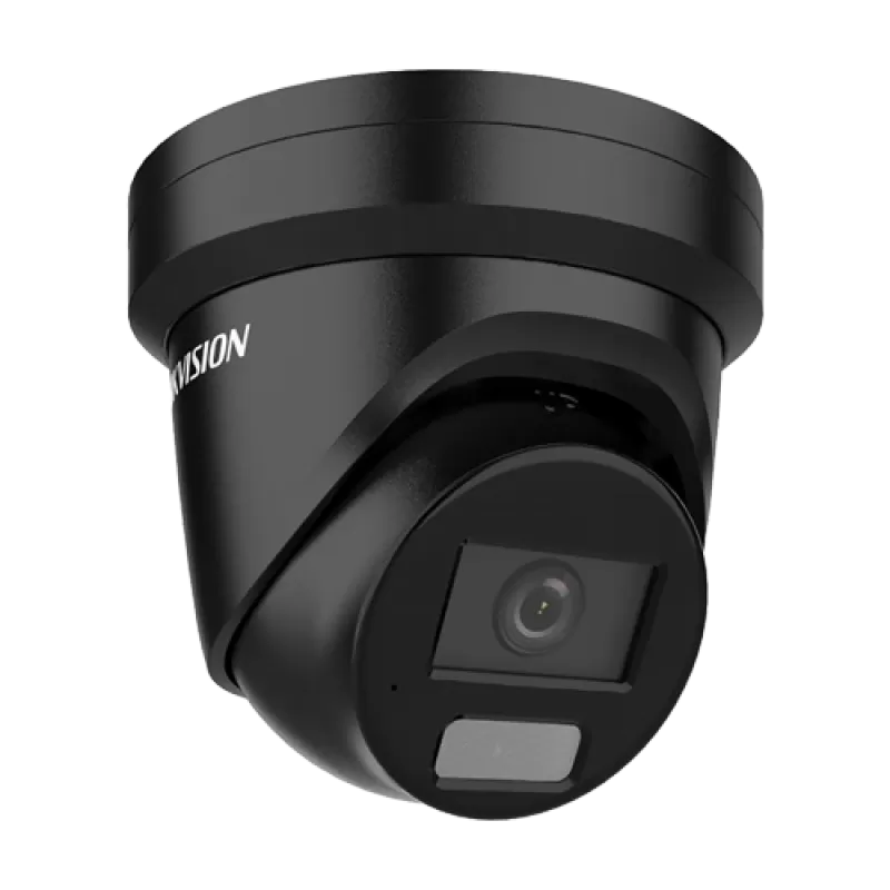 Deep Learning, ColorVu, Dual Light - Camera IP, 4MP, lentila 2.8mm, IR 40m, WL 40m, Mic, PoE, Neagra - HIKVISION DS-2CD2347G2H-LIU-BLACK-2.8mm - imagine 1