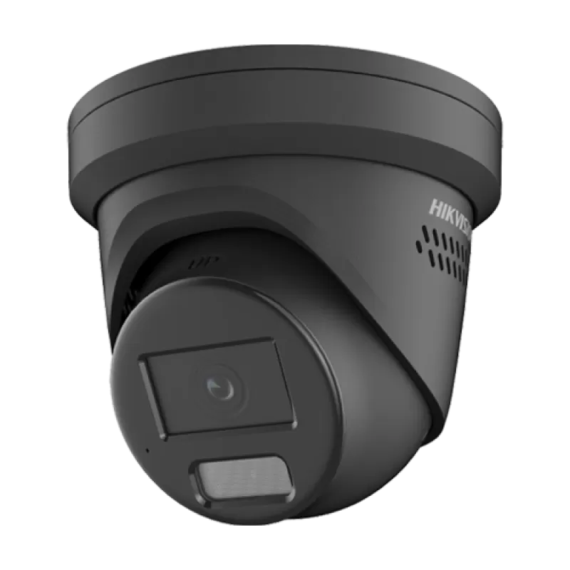 Deep Learning, ColorVu, Dual Light - Camera IP, 4MP, lentila 2.8mm, IR 40m, WL 40m, Mic, PoE, Neagra - HIKVISION DS-2CD2347G2H-LIU-BLACK-2.8mm - imagine 2