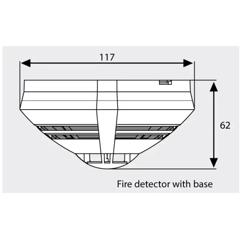 DETECTOR OPTIC DE FUM SERIA IQ8QUAD CU IZOLATOR - imagine 1