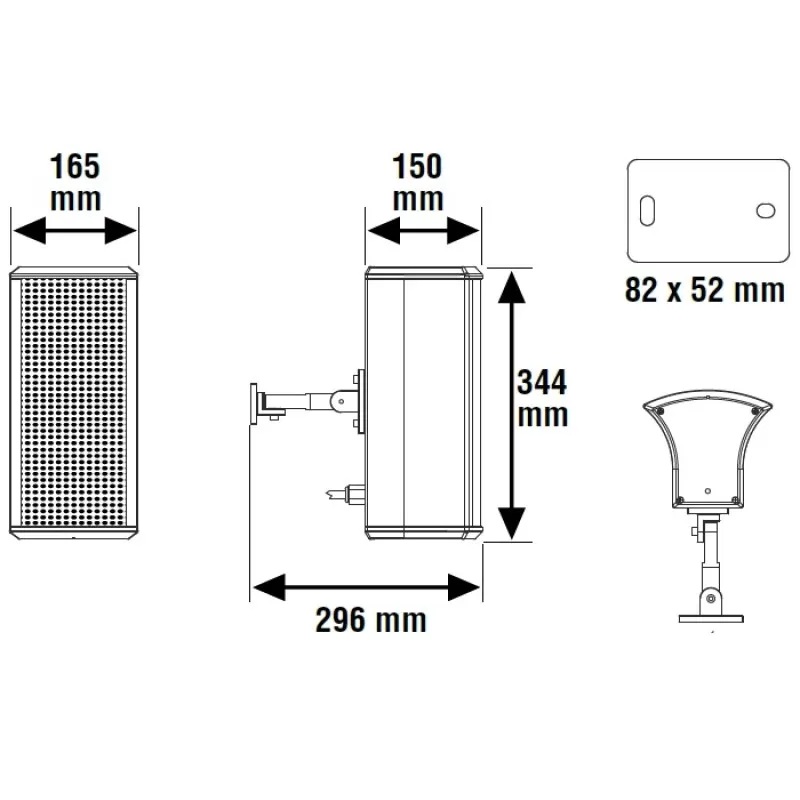 DIFUZOR COLOANA 20 W, EN54-24 - imagine 1